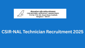 CSIR-NAL Technician Recruitment 2025