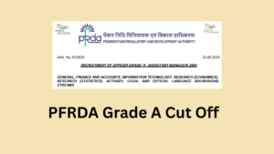 PFRDA Grade A Cut Off