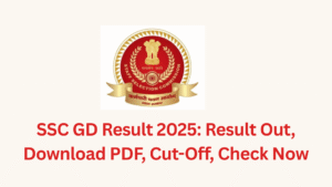 SSC GD Result 2025 Out