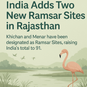 India’s Green Milestone: Two New Ramsar Sites in Rajasthan Boost Wetland Conservation Efforts