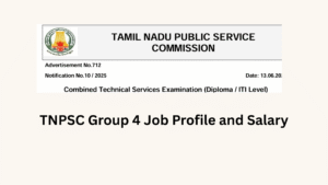 TNPSC Group 4 Job Profile and Salary